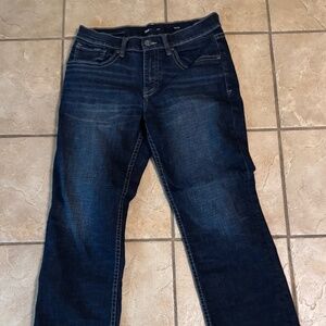 Men's BKE Jake 33 X 28 Blue Jeans Classic Casual Dark Blue Jeans